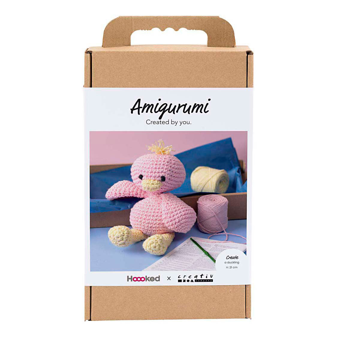Creativ company https: www.cchobby.nl hobbyset-amigurumi-eendje-lichtroze-lichtgeel-1-doos