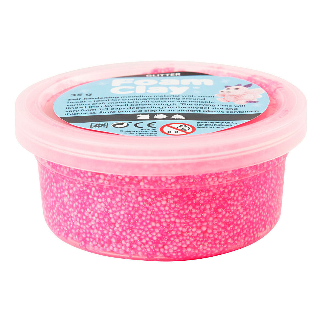 Creativ company https: www.cchobby.nl foam-clayr-glitter-roze-35-gr-1-doosje