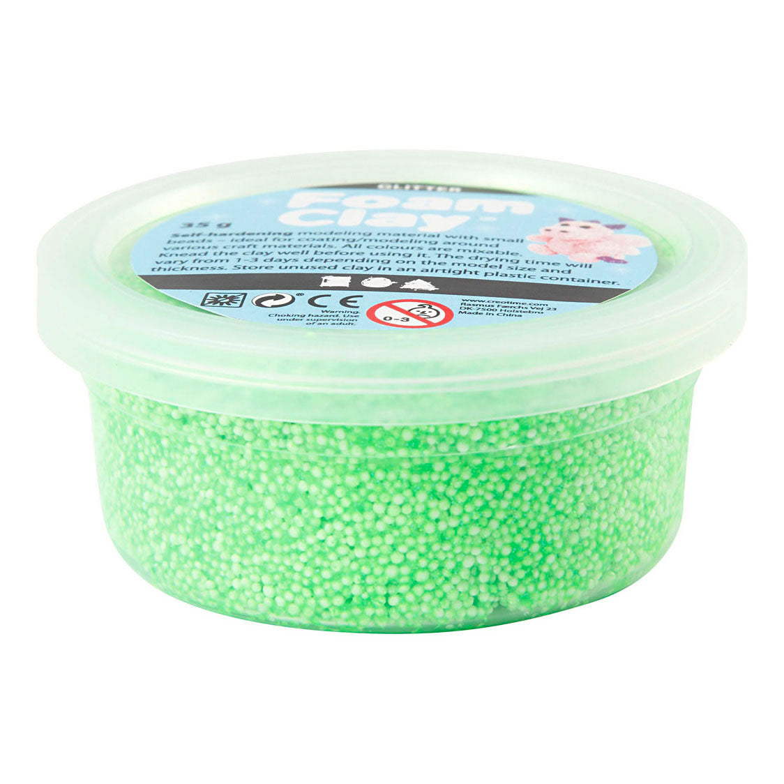 Creativ company https: www.cchobby.nl foam-clayr-glitter-groen-35-gr-1-doosje