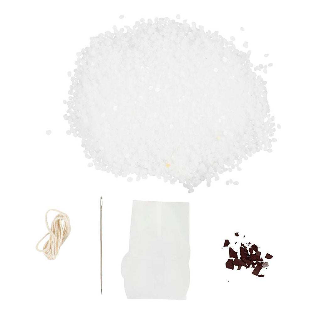 Creativ company hobbyset kaarsen maken kerstman - 4 kaarsen
