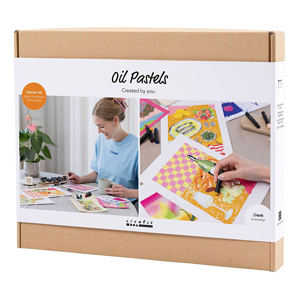 Creativ company starter hobbyset oliepastel - 12 technieken