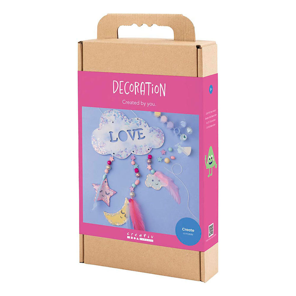 Creativ company hobbyset decoratie - wolkje, maan en ster