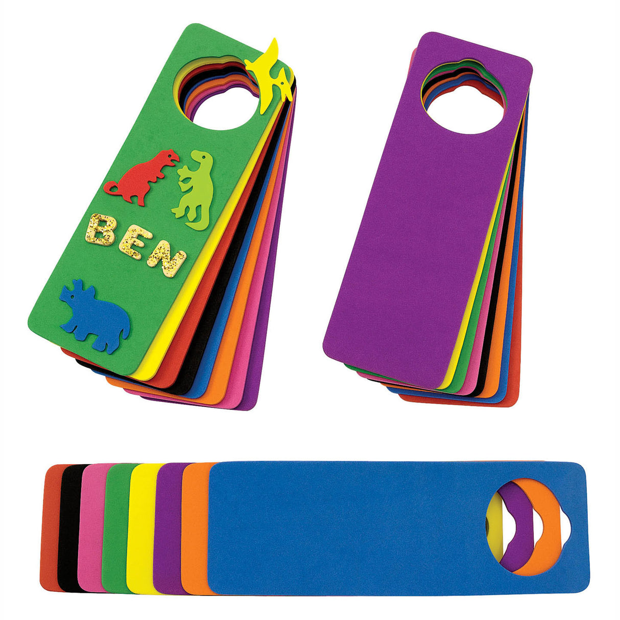 Colorations - versier je eigen deurhanger foam, set van 24