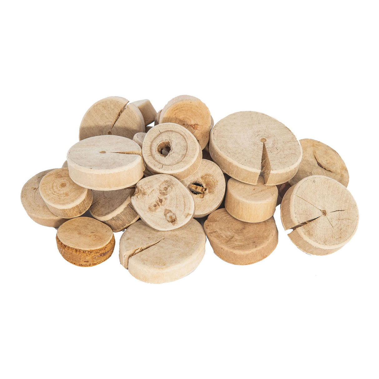 Colorations - houtschijfjes rond, 1kg