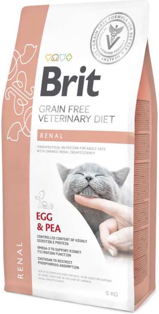 Brit veterinary diet cat - grain free - renal - 2 kg
