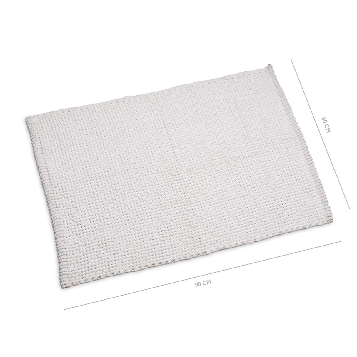 Wicotex badmat classic braid 60x90 wit