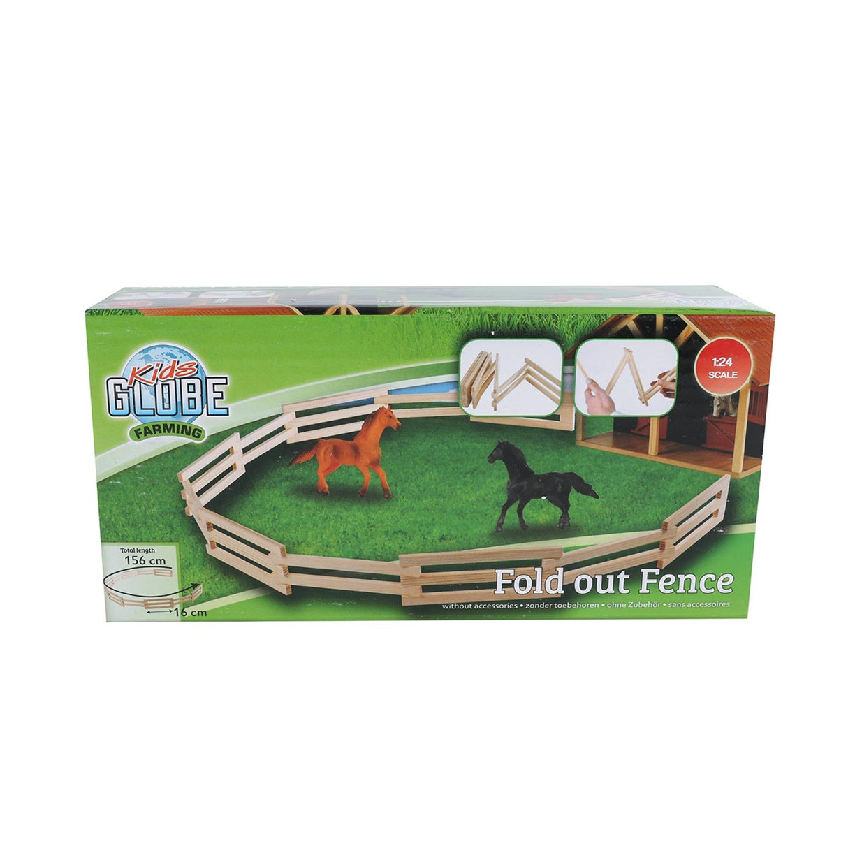Kids globe houten hekjes 1:24 156cm