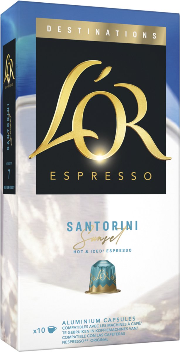 L'or espresso destinations santorini koffiecups - 10 x 10 capsules