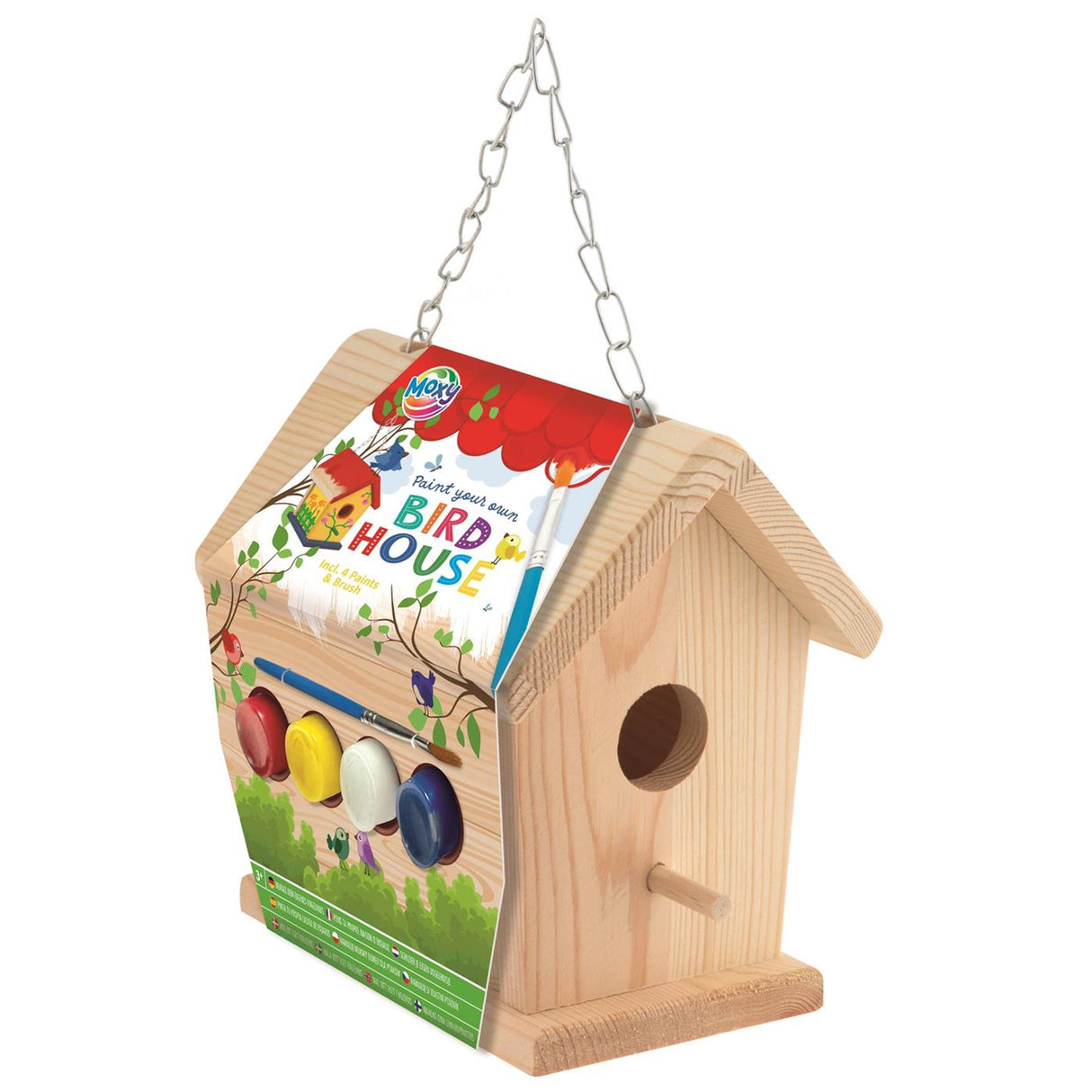 Grafix schilder je eigen vogelhuisje verfset
