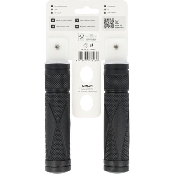 Simson handvatset comfort zwart