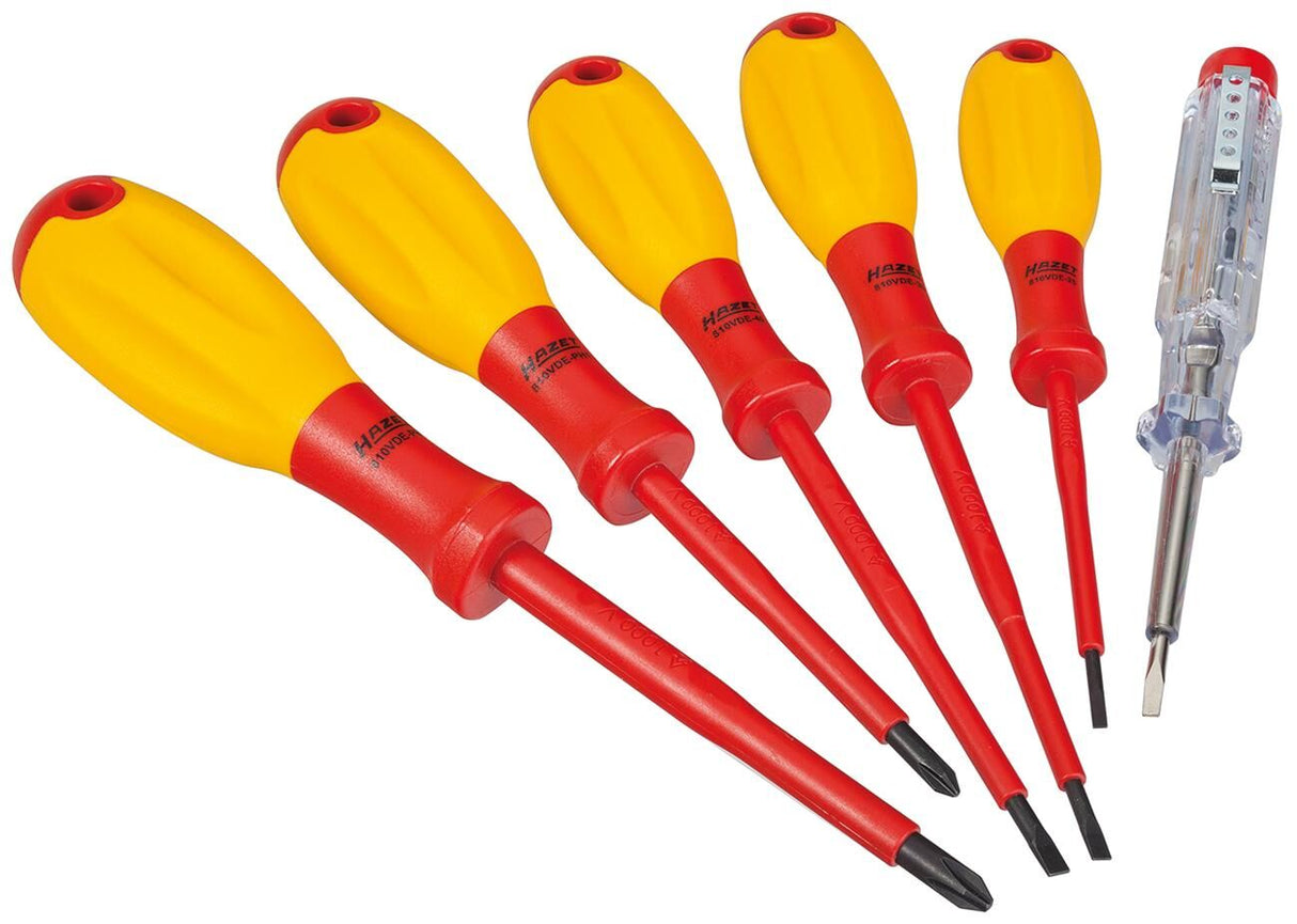 Hazet schroevendraaier set vde electrician schraubendr.s 6tlg.