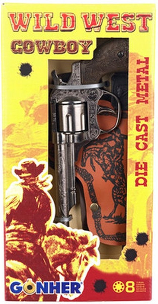 Gonher cowboy pistool met holster