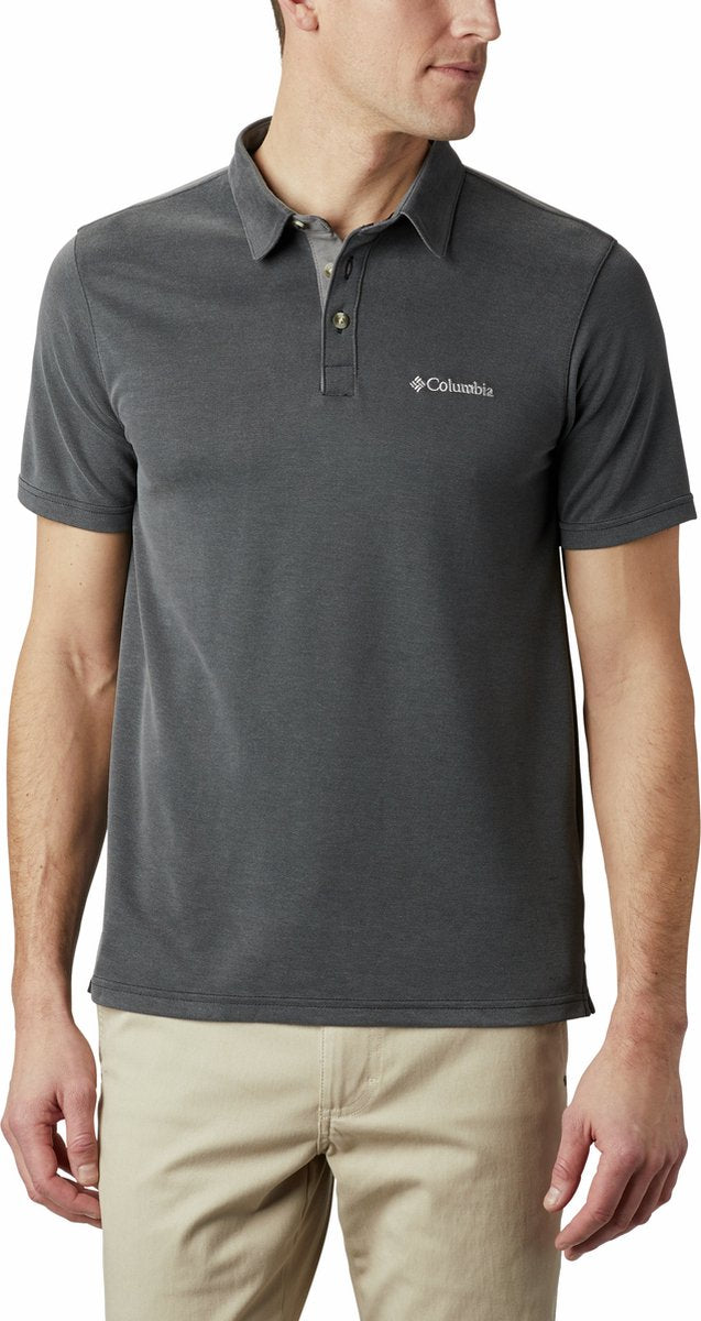 Columbia nelson point™ polo - polo shirt - heren polo - zwart - maat m