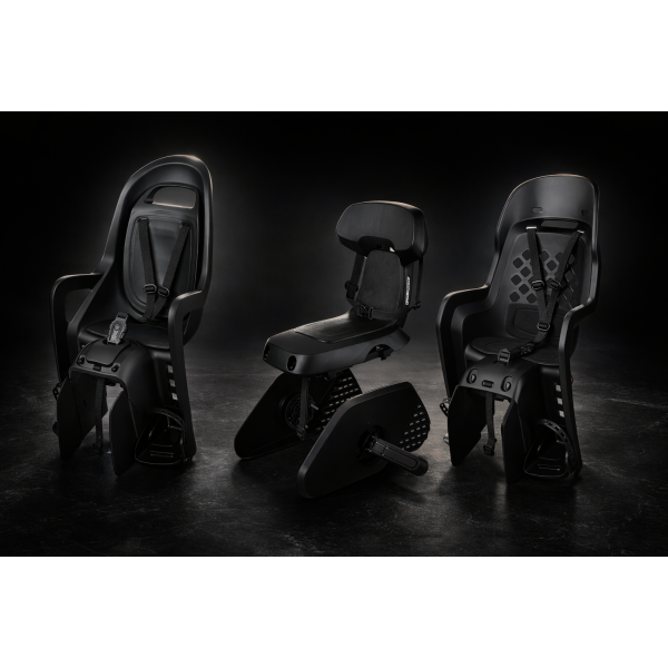 Polisport plasticos s.a. polisport achterzitje guppy black serie junior mik-hd zwart