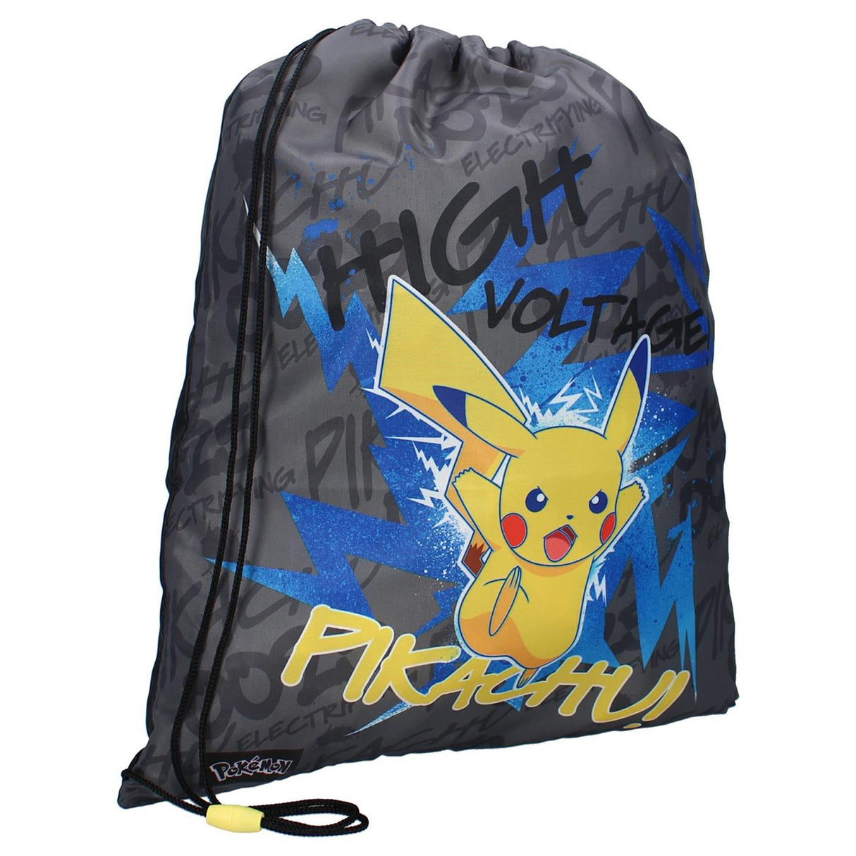 Vadobag gymtas pokémon pikachu 44x36x1cm zwart