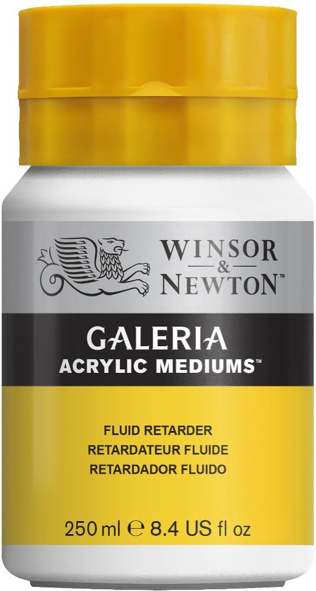 Winsor newton 3040818 galeria fluid retarder 250 ml – acrylmedium voor vertraagd drogen verbeterd mengen
