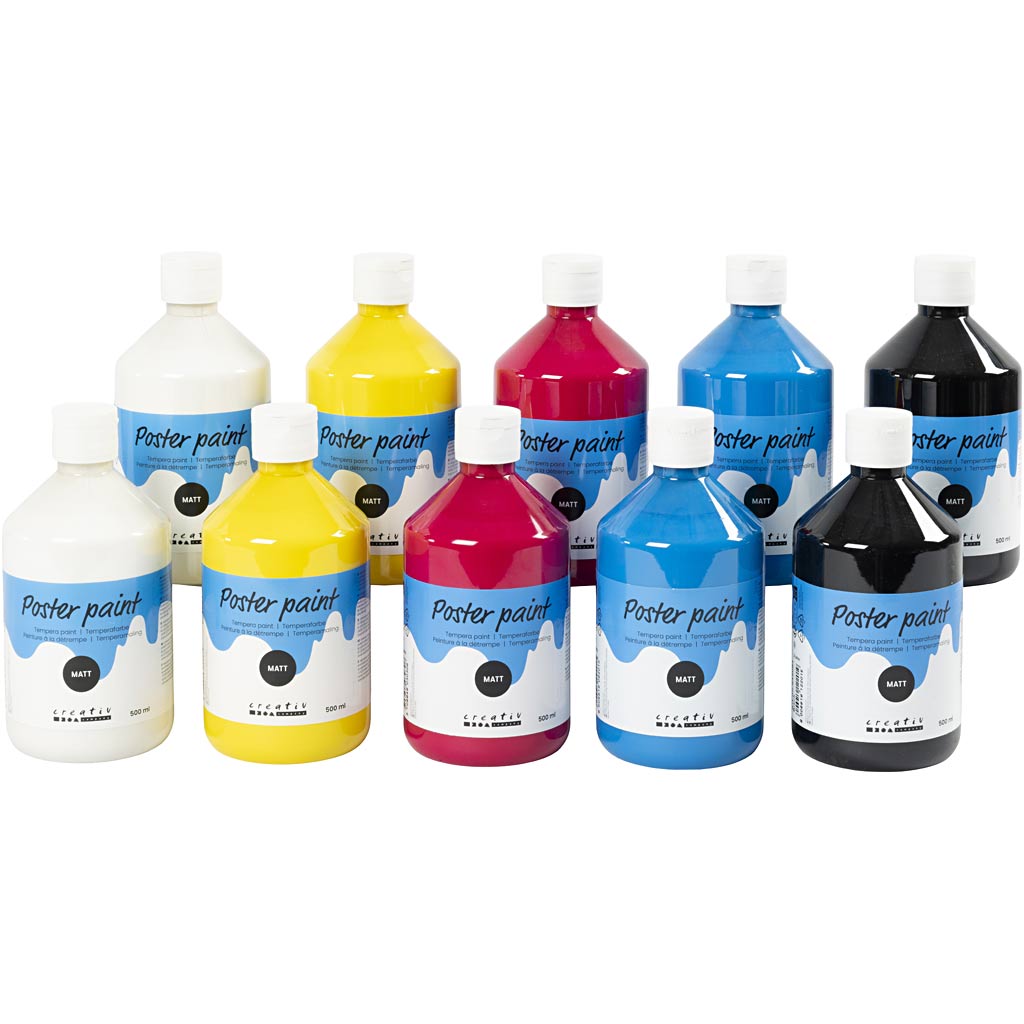 Https: www.cchobby.nl tempera-verf-mat-primair-kleuren-10x500-ml-1-doos