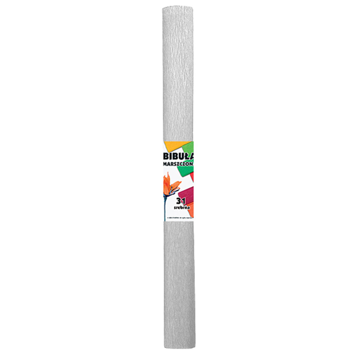 Crêpepapier zilver