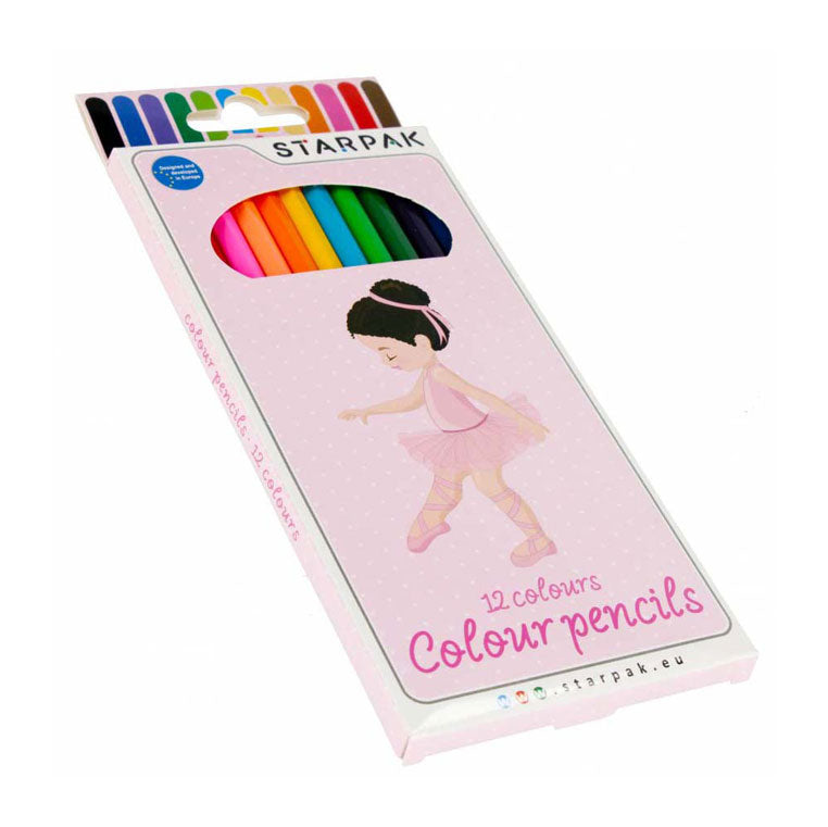 Potloden 12 kleuren balerina