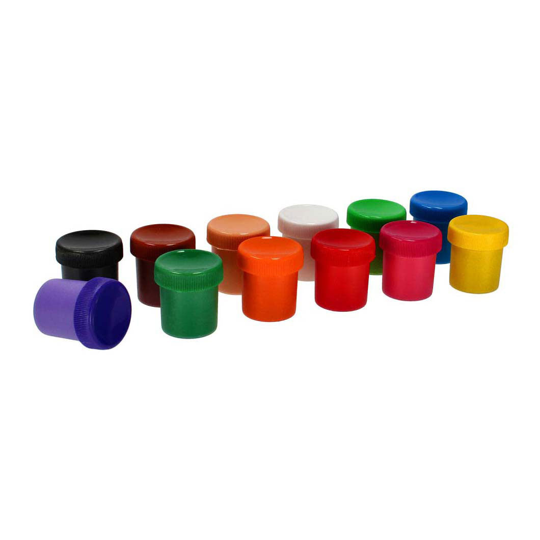 Posterverf 12 kleuren hot wheels, 20ml
