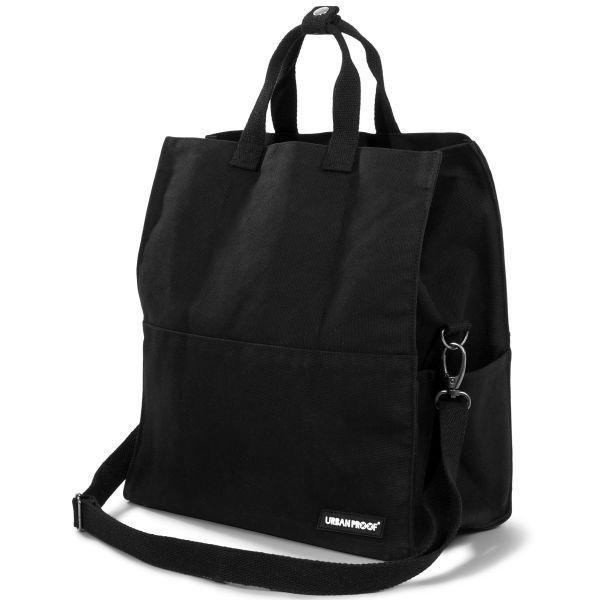 Dutchperfect urbanproof draagtas city tote recycled 22l zwart