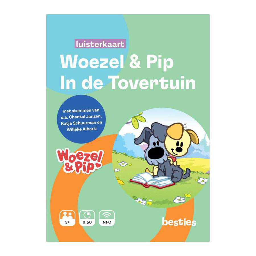 Centraal boekhuis woezel en pip in de tovertuin luisterkaart