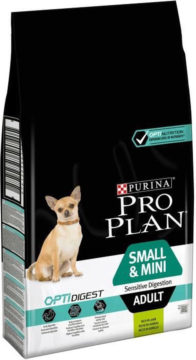 Pro plan purina adult small mini - sensitive digestion - hondenvoer - lam rijst - 7 kg - voor kleine honden met een gevoelige spijsvertering