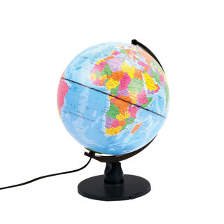 Science globe met led licht - nederlands - 25 cm
