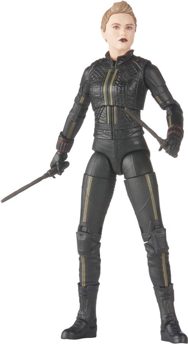 Marvel hasbro hawkeye - legends yelena belova (baf: hydra stomper) 15 cm actiefiguur - multicolours