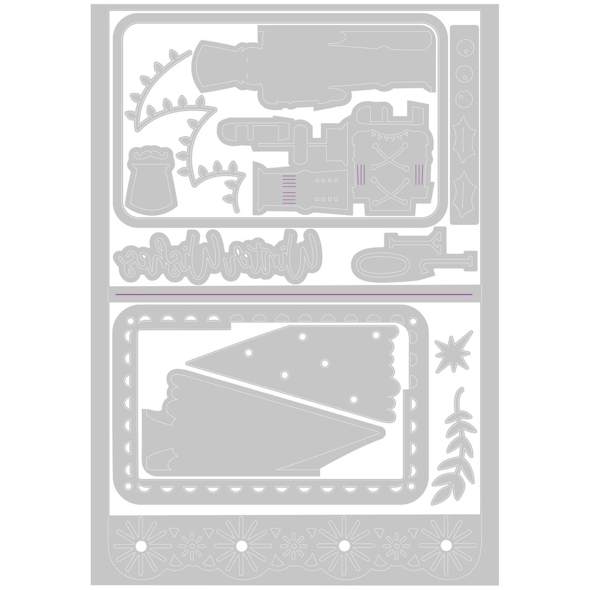 Sizzix • thinlits snijmallen nutcracker card base