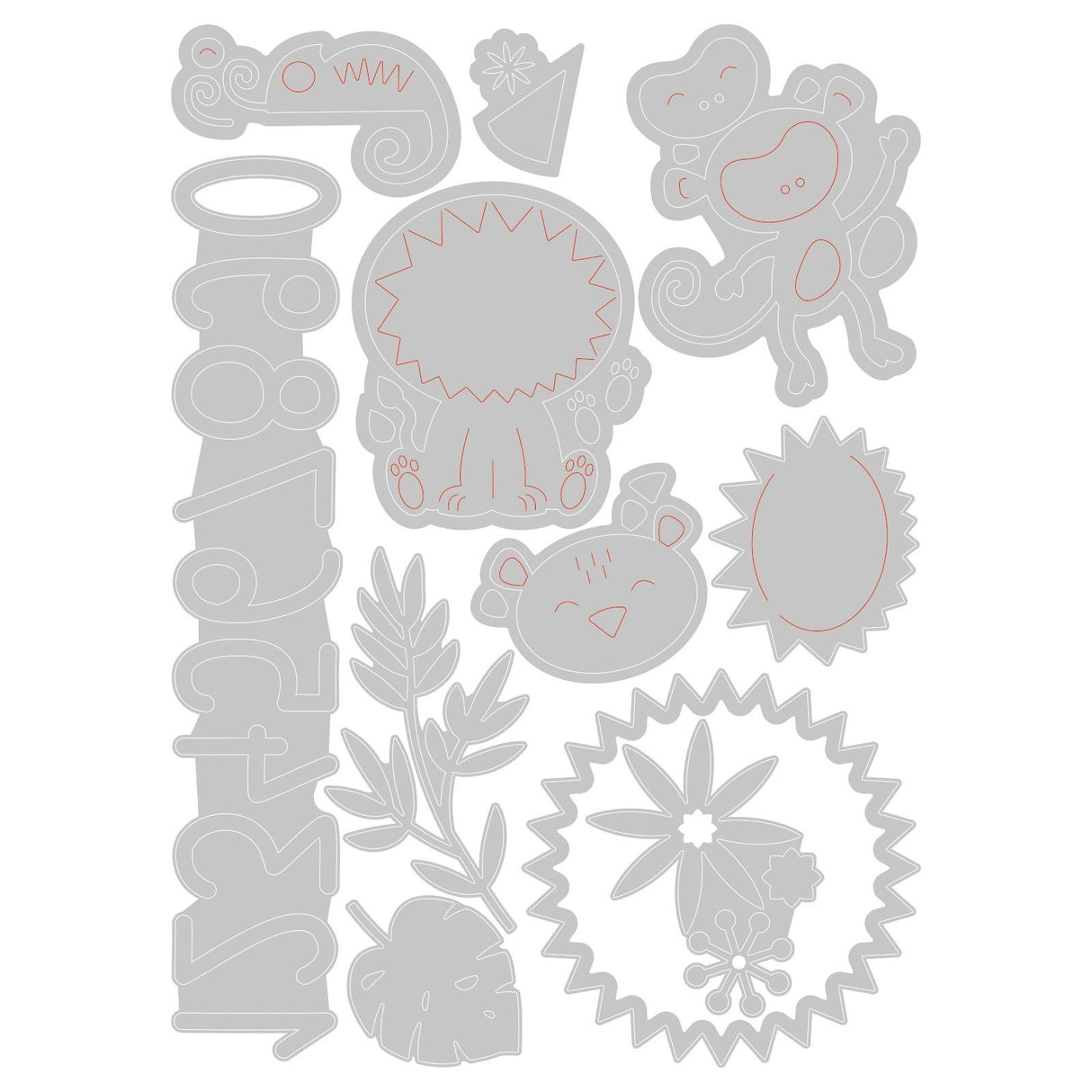 Sizzix • thinlits die set jungle fun 11pieces