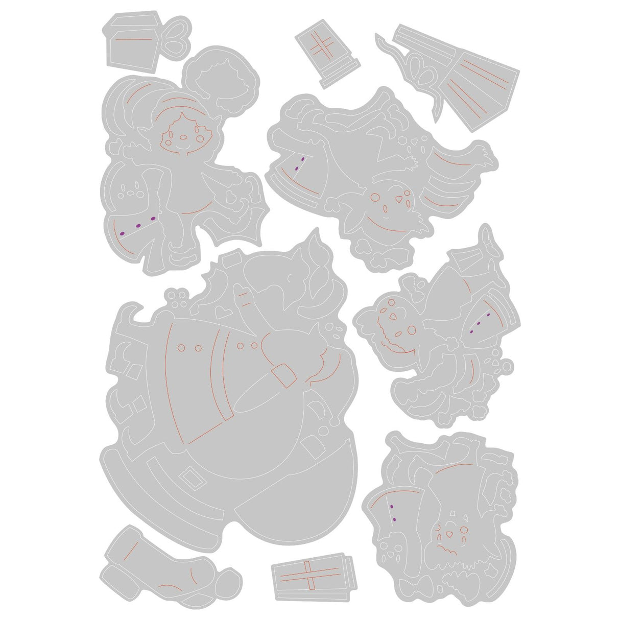 Sizzix • thinlits die set santa elves