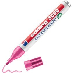 Edding 3000 permanent marker rond - roze - 1 stuk