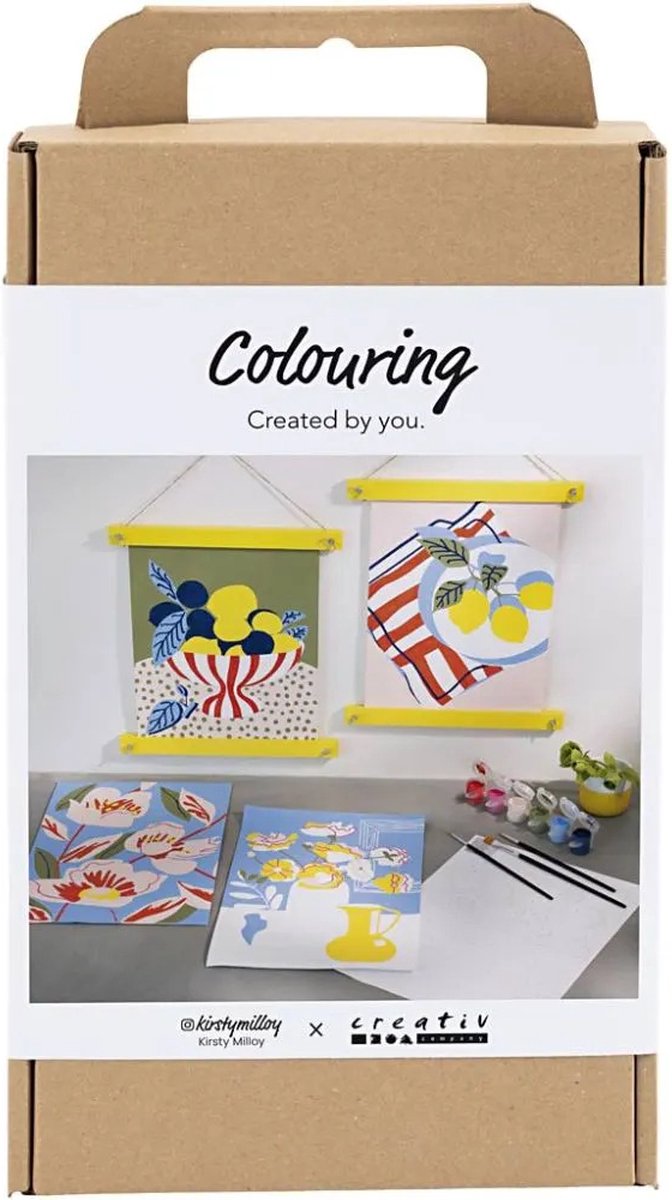 Creativ company hobbyset kleuren schilderen volgens cijfers acrylverf