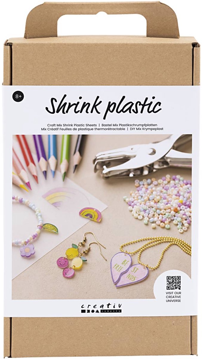 Creativ company krimpfolie knutselen set - sieraden maken - hobbypakket
