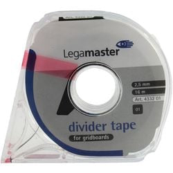 Verdeeltape 7-433201 legamaster 2,5mmx16mtr zwart