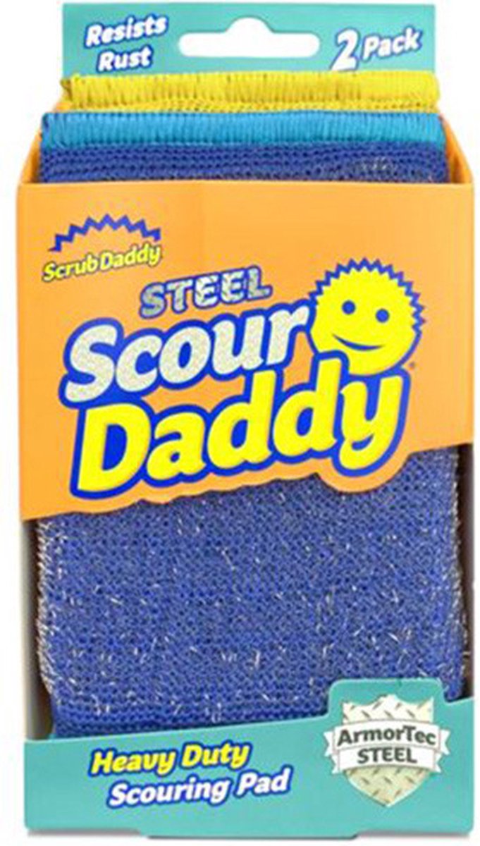 Scrub daddy scour daddy staalwol schoonmaakdoek - krachtig en duurzaam