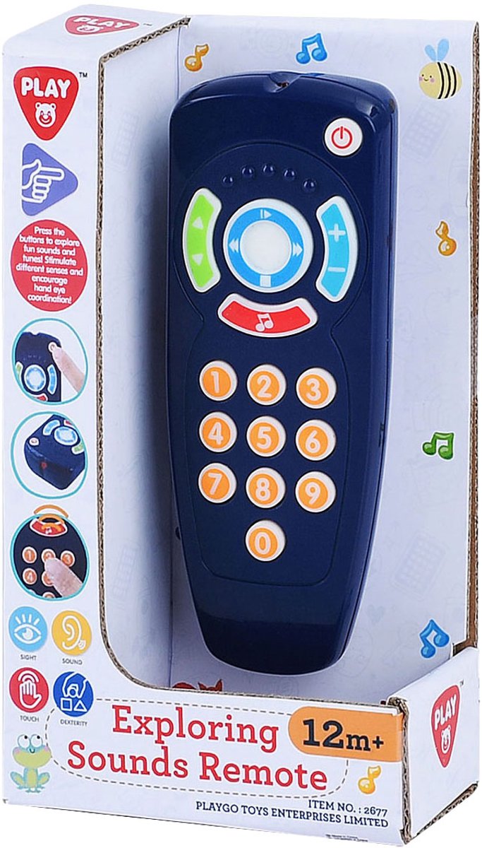 Eurekakids playgo baby afstandsbediening met geluid blauw