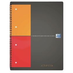 Collegeblok met spiraal hamelin activebook international zwart pak