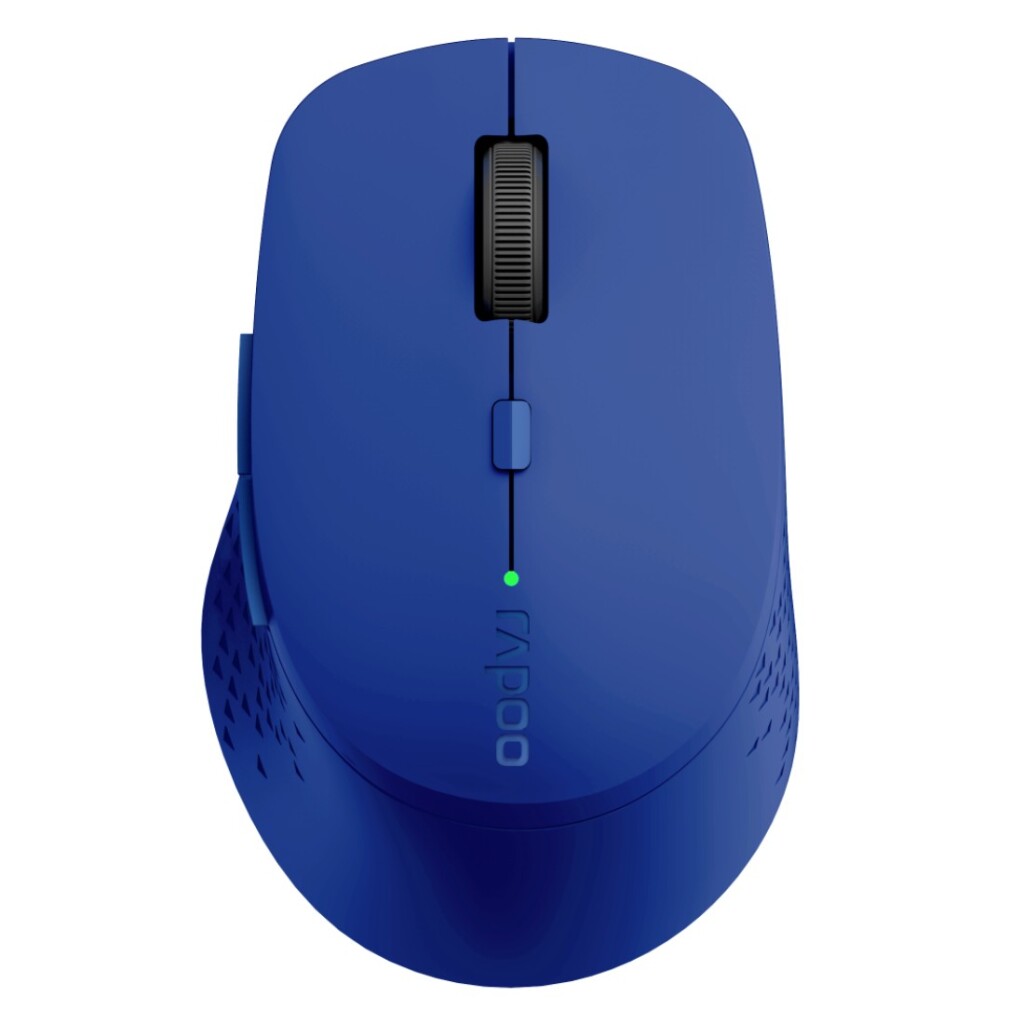 Rapoo m300 stille multimodus draadloze optische muis blauw