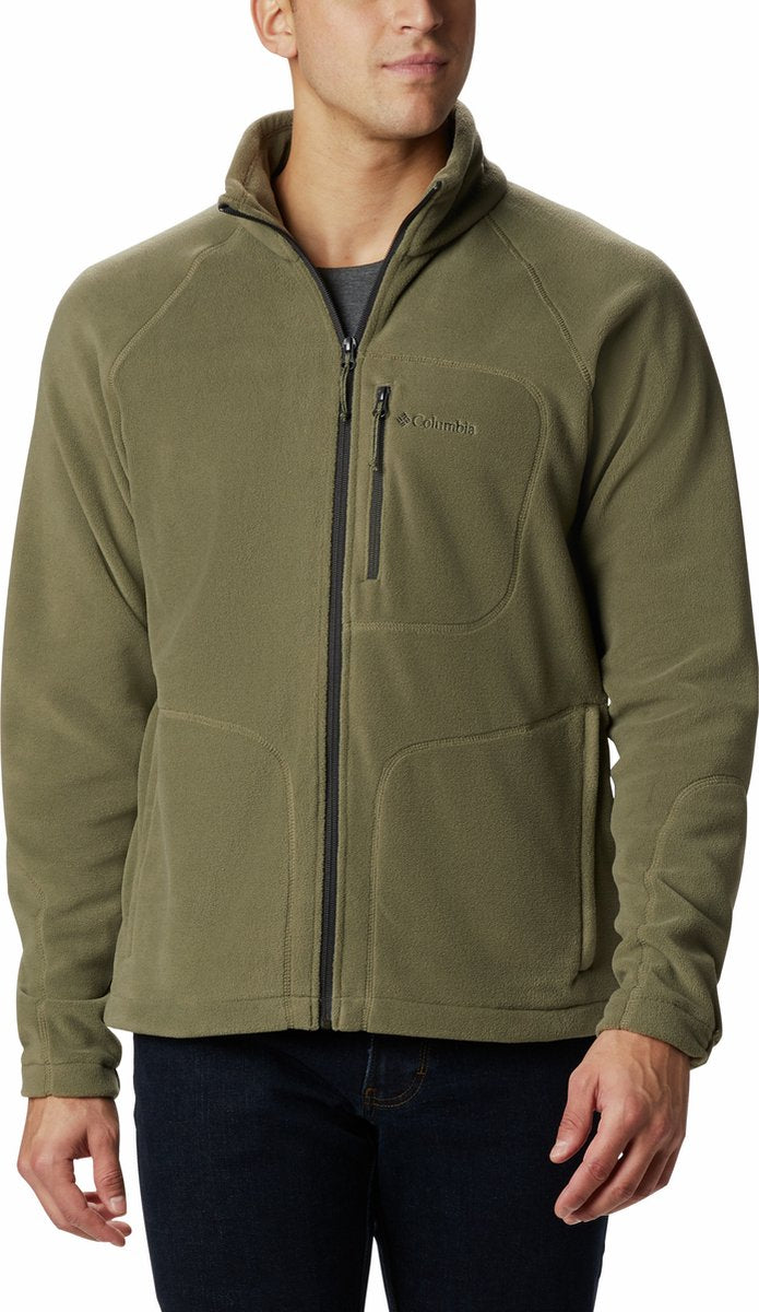 Columbia fast trek ii vest heren met rits - fleece vest heren - outdoorvest - donkergroen - maat l