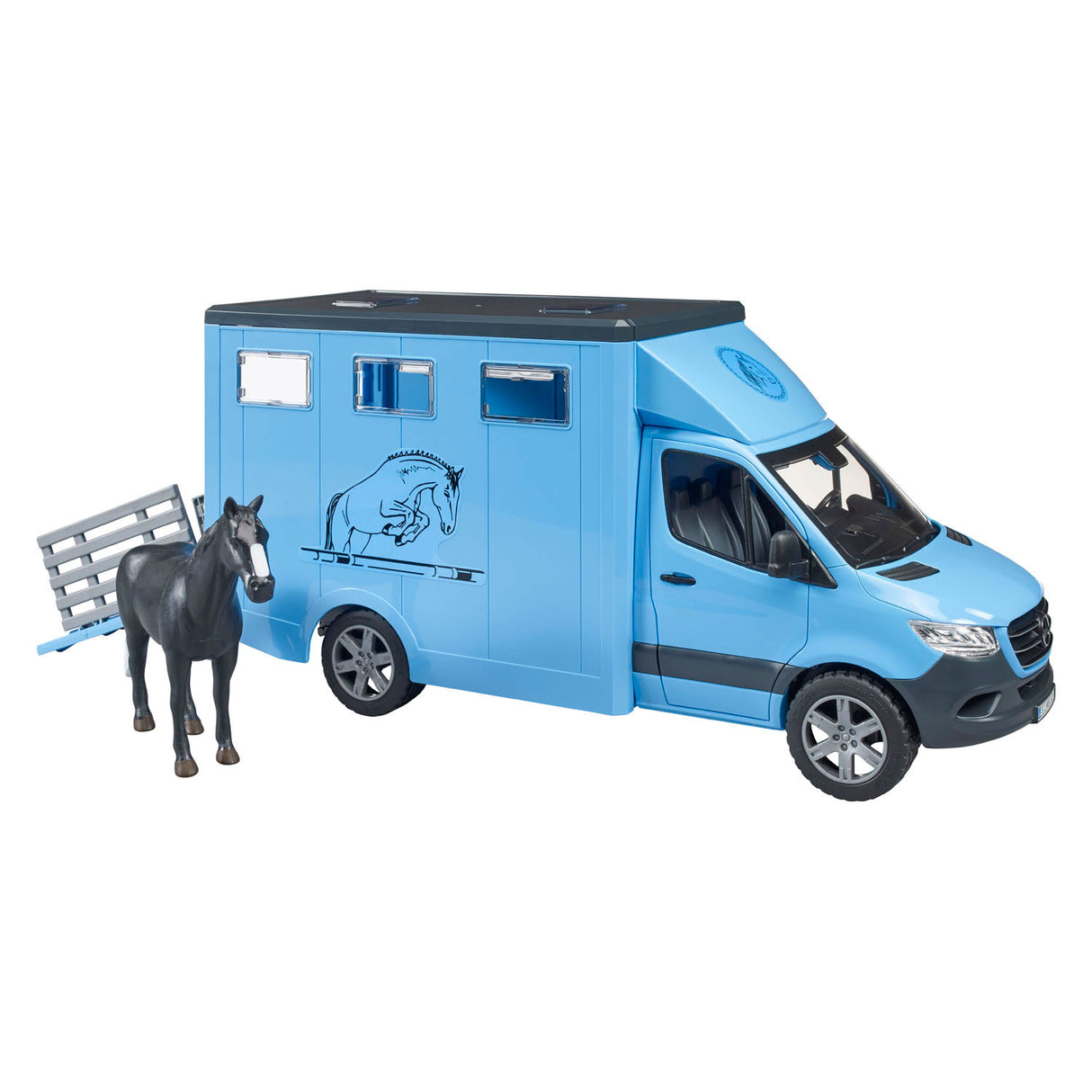 Bruder mercedes benz sprinter paardentransport m 1 paard - 1:16