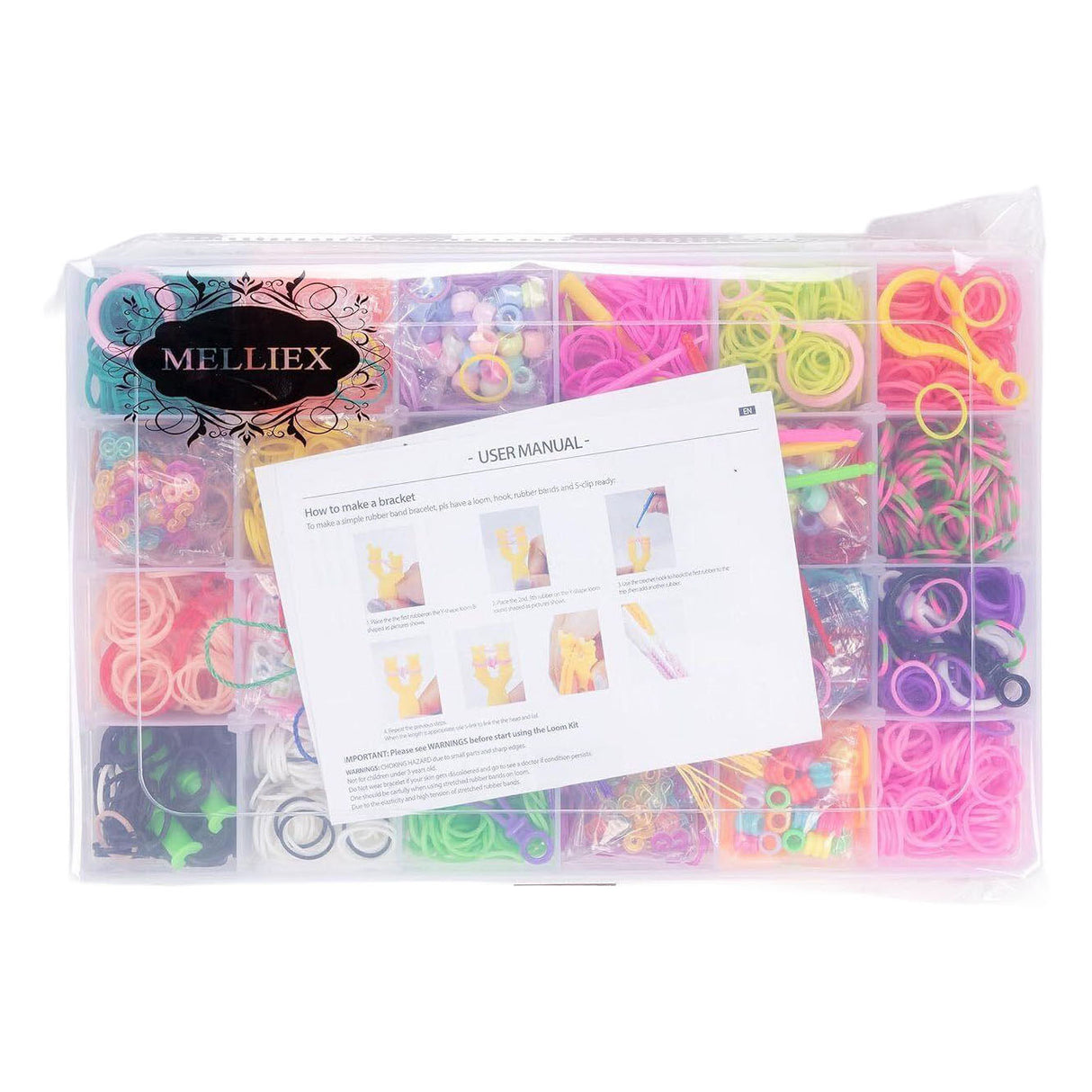 Loom bands set met instructies - 5000dlg.