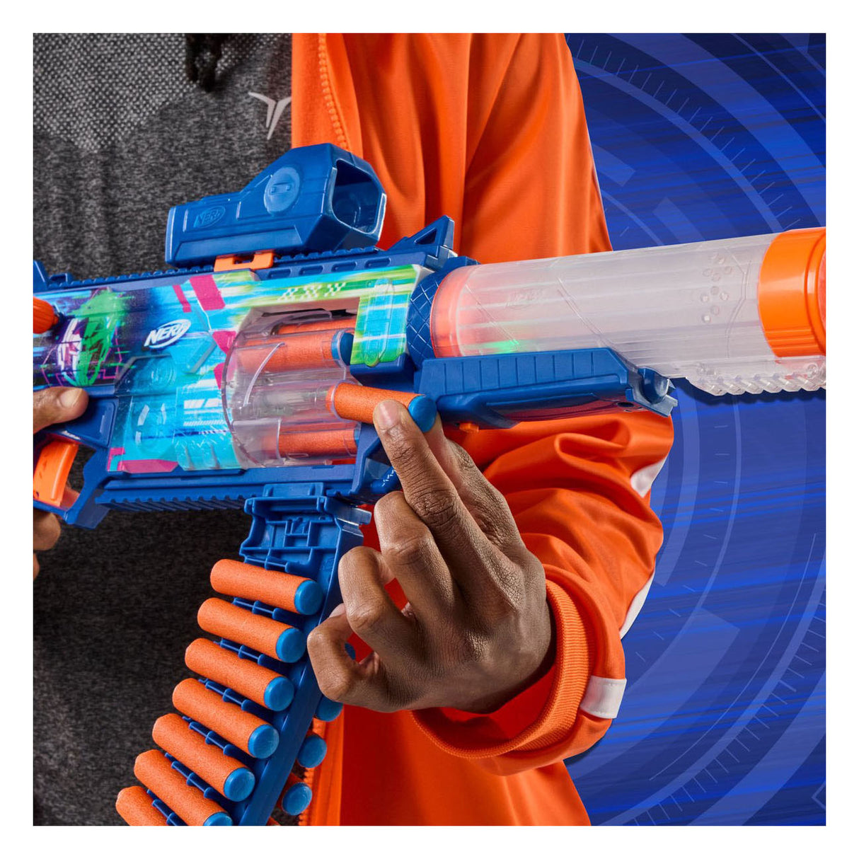 Nerf loadout cyberlight ghost blaster voor foamdarts en 24 n1-darts