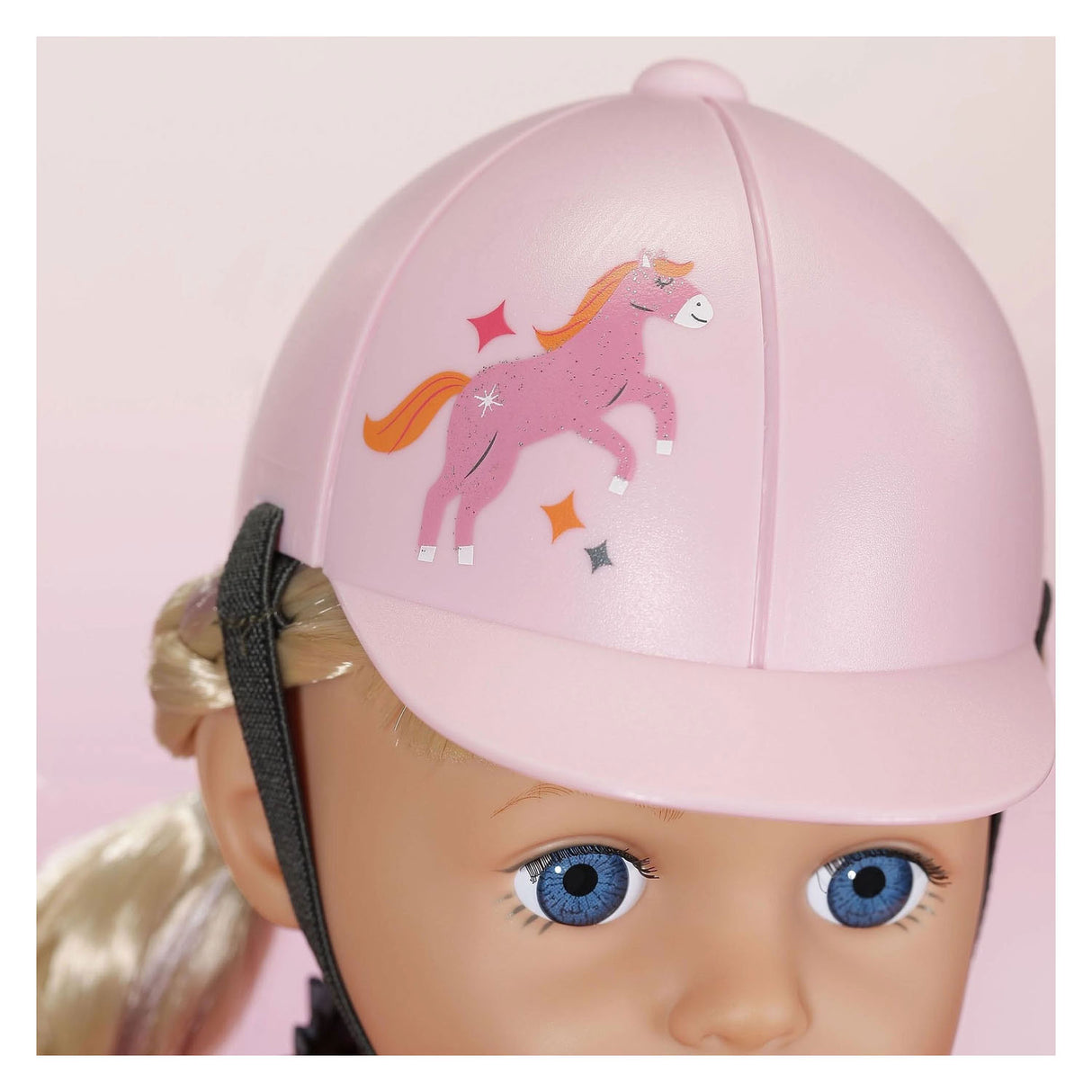 Baby born poppenkleding paardrijden 43cm - outfit met helm.