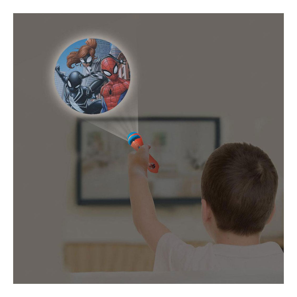 Spiderman projectie-zaklamp met 24 plaatjes