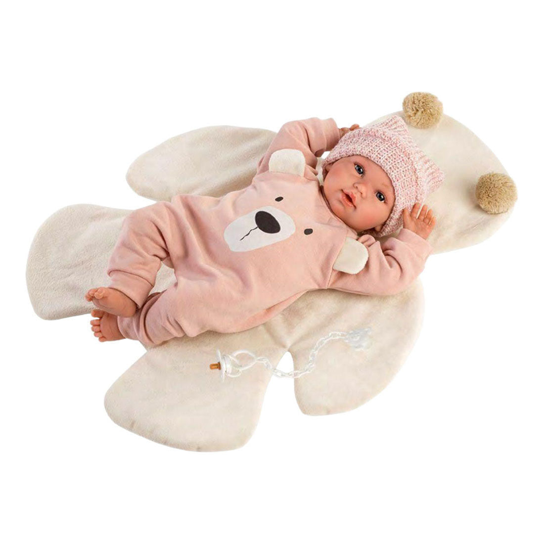Llorens osito babypop met roze pakje - 36 cm