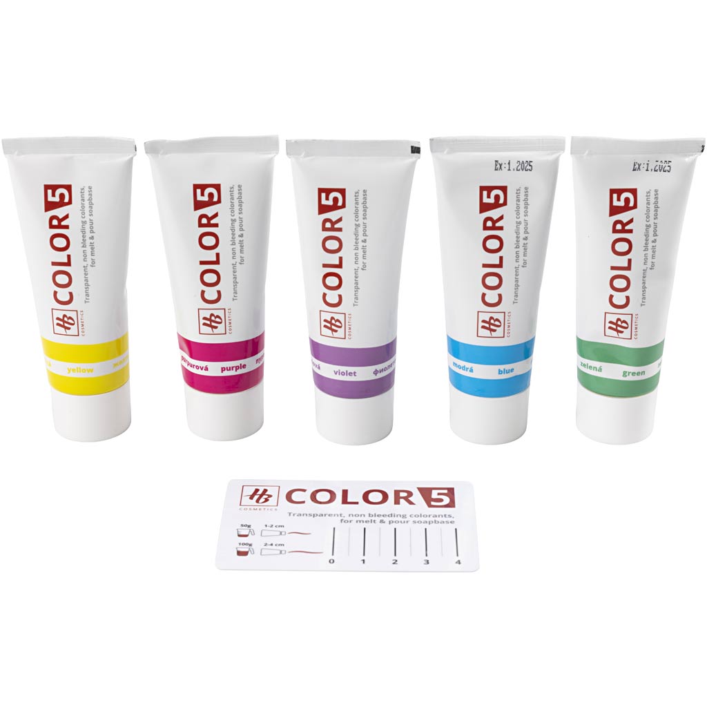 Creativ company http: www.cchobby.nl zeepverf-diverse-kleuren-5x30-gr-1-doos