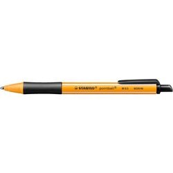 Stabilo pointball - balpen 0,5 mm - navulbaar - zwart - per stuk