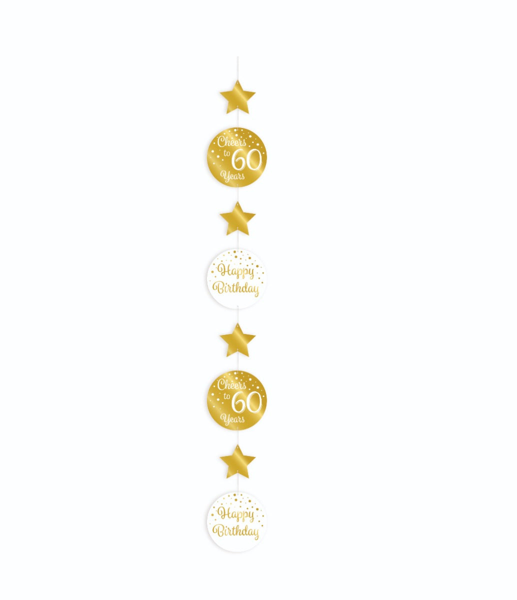 Paperdreams hangslinger goud wit - 60